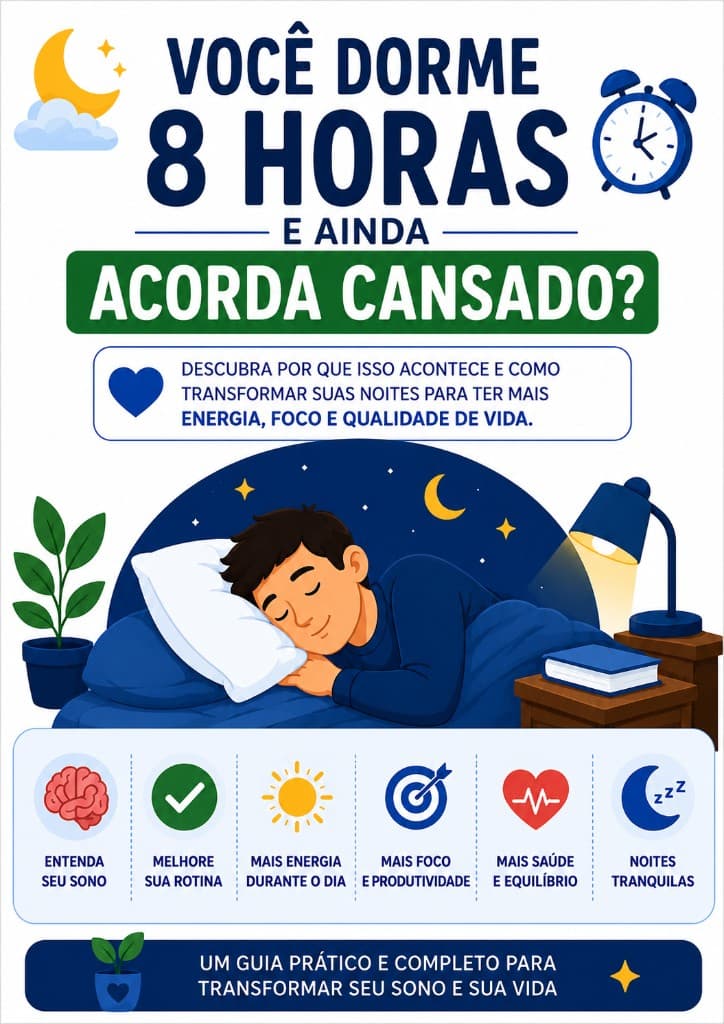 Você Dorme 8 Horas e Ainda Acorda Cansado?